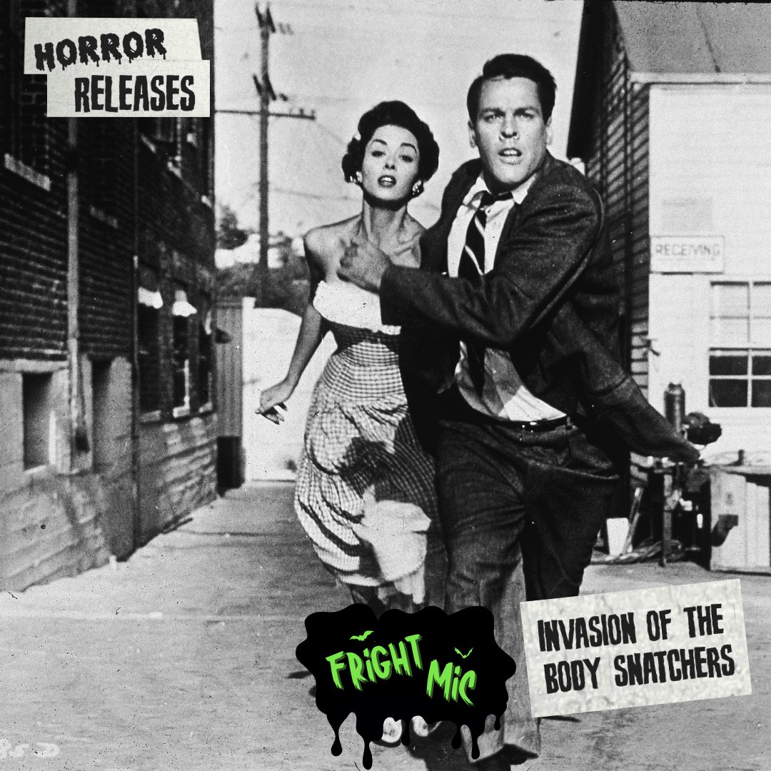 frightmicpod's tweet photo. 𝘛𝘩𝘦𝘺 𝘤𝘢𝘮𝘦 𝘧𝘳𝘰𝘮 𝘢𝘯𝘰𝘵𝘩𝘦𝘳 𝘸𝘰𝘳𝘭𝘥!

INVASION OF THE BODY SNATCHERS was released #onthisday in 1956 https://t.co/qKBEnAWTdC