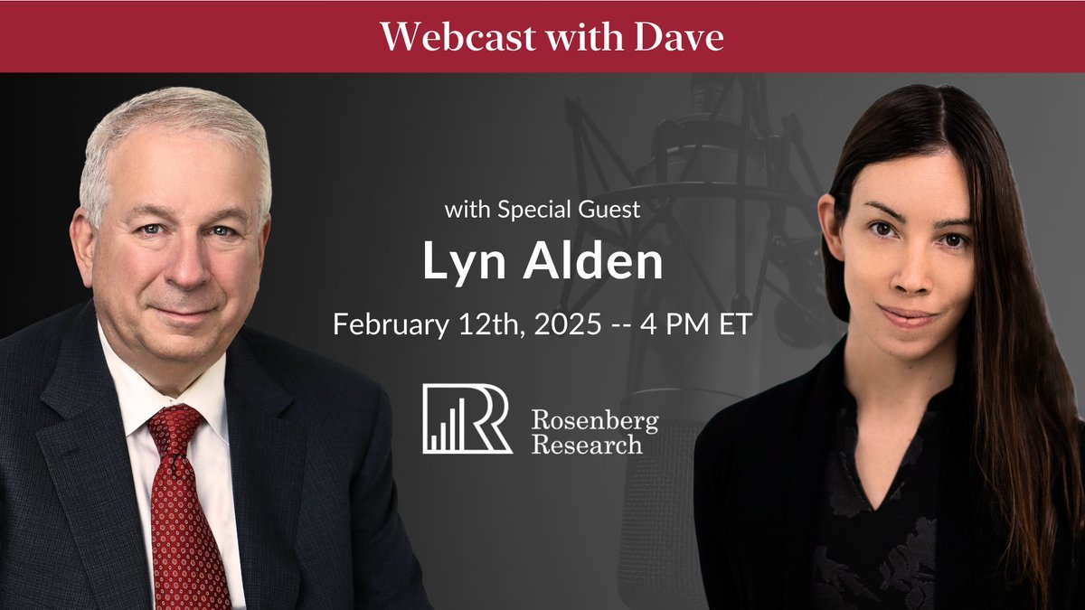 RR_Insights's tweet image. Investing in Extremely Uncertain Times: A Conversation with Lyn Alden
Please join @EconguyRosie for his next webcast on February 12th at 4 p.m. ET, when he will be hosting, on popular demand, @LynAldenContact. Lyn is an independent investment and macroeconomic analyst who…