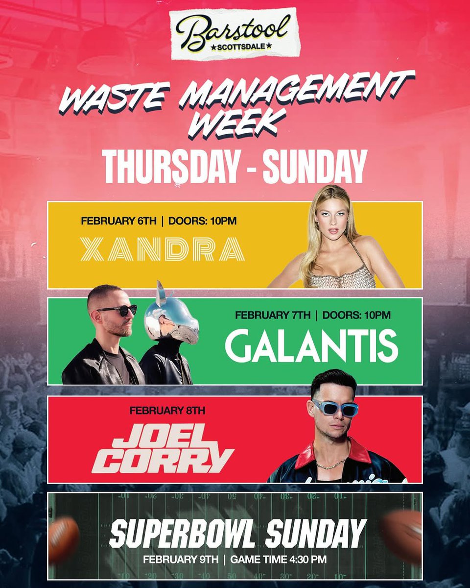 BarstoolAZ's tweet image. ⛳️TOMORROW WE RIDE⛳️
Waste Management week starts tomorrow night. Get tickets below⬇️