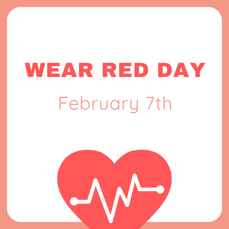 Hey, everyone! Let’s all wear RED on February 7th to show we care about heart health! We can’t wait to see all your awesome !