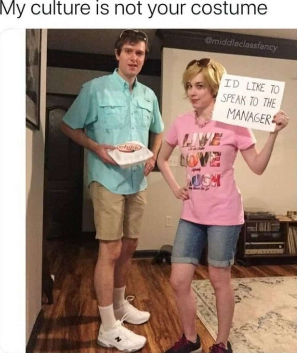 My culture is not your costume