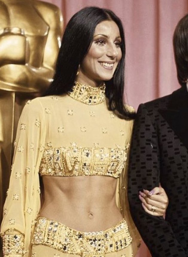 i thought i’d log on here and ruin your day by telling you all cher said she did absolutely nothing to achieve her abs in the 70s