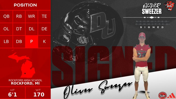 The D Zone (@thed_zone) on Twitter photo Rockford 2025 P Oliver Sweezer has signed with Davenport
football.thedzone.com/players/oliver…
<a href="/OliverSweezer4/">Oliver Sweezer</a> <a href="/RockfordRamsFB/">Rockford Rams Football</a> <a href="/DU_Football/">Davenport Football</a> Rockford 2025 P Oliver Sweezer has signed with Davenport
football.thedzone.com/players/oliver…
<a href="/OliverSweezer4/">Oliver Sweezer</a> <a href="/RockfordRamsFB/">Rockford Rams Football</a> <a href="/DU_Football/">Davenport Football</a>