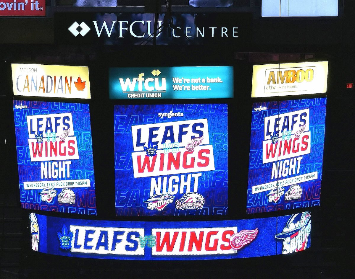 Wednesday night's all right for <a href="/SpitsHockey/">Windsor Spitfires</a> ! It's Leafs/Wings Rivalry Night as the boys welcome the Spirit. Puck drops at 7:05!
