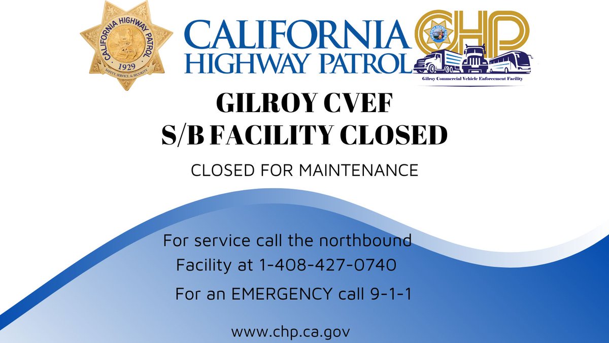 The GCVEF will be temporarily closed following a crash that necessitated Maintenance and repair work.  For any inquiries or further information regarding the closure, please contact the northbound facility at 408-427-0740.  

For an emergency, please call 9-1-1.