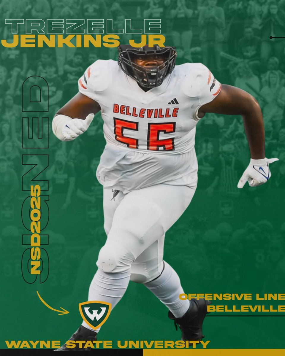 Wayne State Football (@wsuwarriorfb) on Twitter photo The future is bright with this one! A proven winner who is going to set new standards!!!!
<a href="/Tree_td/">Trezelle Jenkins Jr</a> The future is bright with this one! A proven winner who is going to set new standards!!!!
<a href="/Tree_td/">Trezelle Jenkins Jr</a>