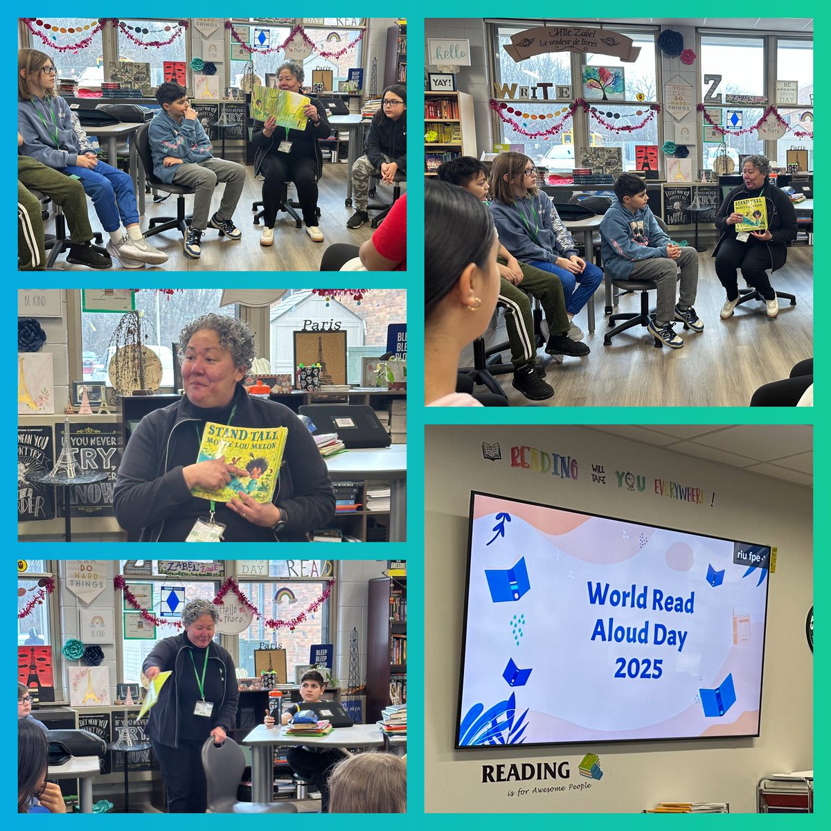 World Read Aloud Day is always a fav! Thx to our principal, Ms. V for being a guest reader! #bms_now #bms6 #WRAD2025