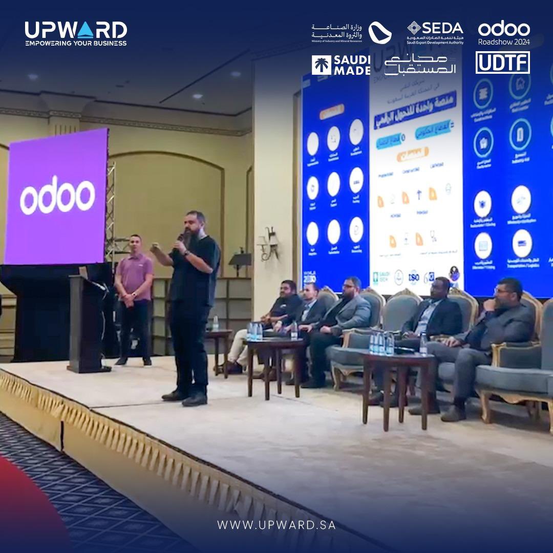 UpwardSA's tweet image. فخورون بمشاركتنا في Odoo Roadshow بالرياض🚀✨
 كانت فرصة رائعة للتواصل مع خبراء الصناعة واستكشاف أحدث الابتكارات في عالم الأعمال. شكرًا للجميع على الحضور الرائع ، ونتطلع إلى المزيد من النجاحات معًا
#Upward #OdooRoadshow #الابتكار