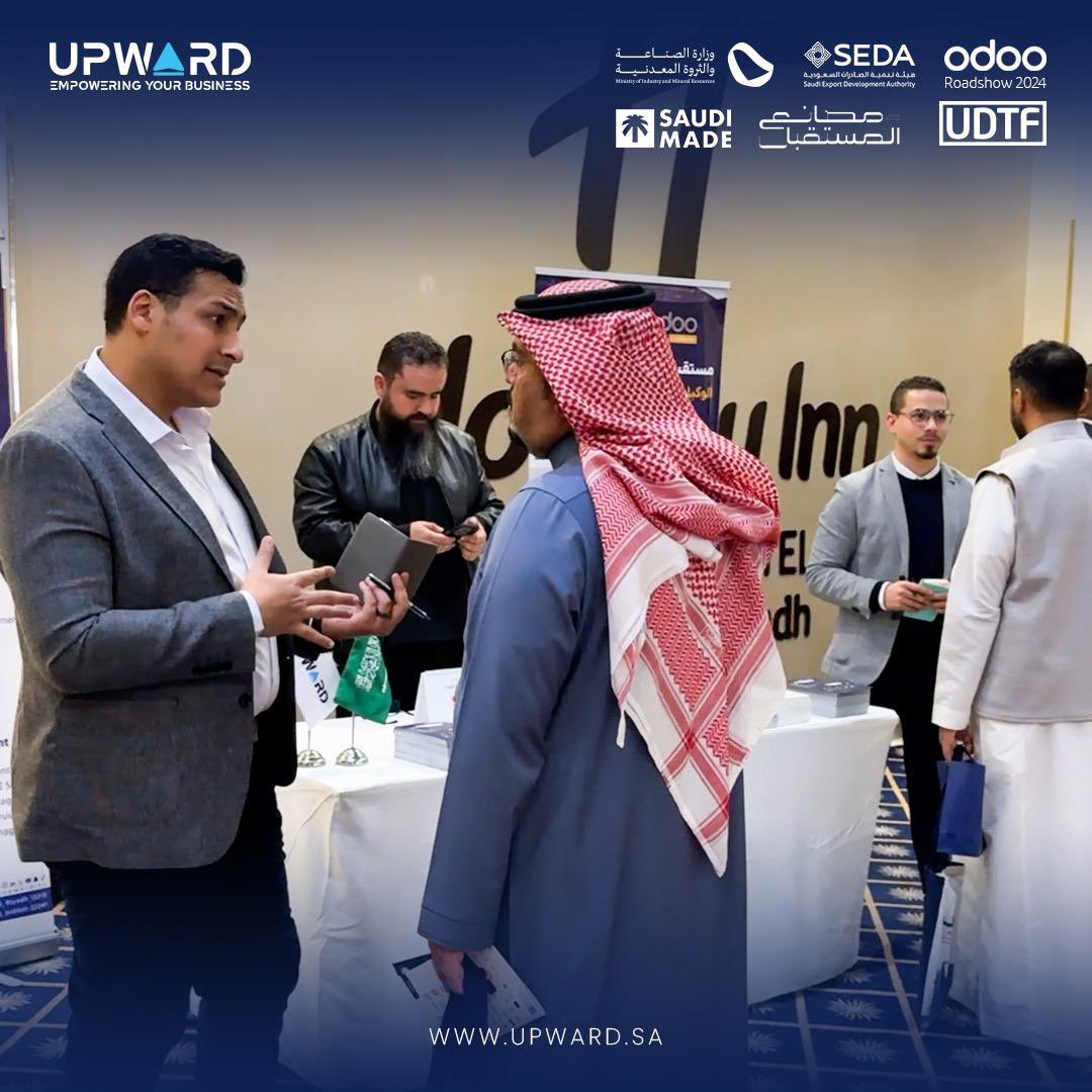 UpwardSA's tweet image. فخورون بمشاركتنا في Odoo Roadshow بالرياض🚀✨
 كانت فرصة رائعة للتواصل مع خبراء الصناعة واستكشاف أحدث الابتكارات في عالم الأعمال. شكرًا للجميع على الحضور الرائع ، ونتطلع إلى المزيد من النجاحات معًا
#Upward #OdooRoadshow #الابتكار