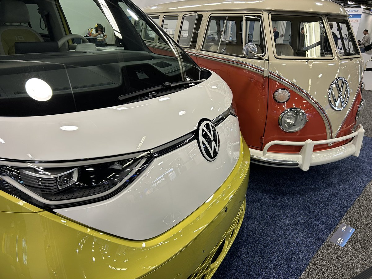 plasticstoday's tweet image. Go underground—well, downstairs—at #MDMWest at the Anaheim Convention Center in Anaheim, CA, this week to get a glimpse of the VW van, yesterday and today