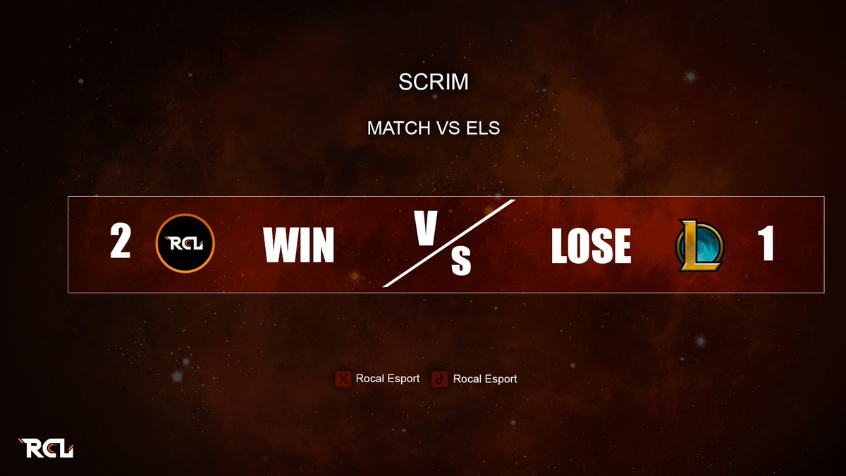 FIRST WIN !!!! pour notre nouvelle équipe lol , 

GG à la eLS pour se match 🤝 #RCLWIN