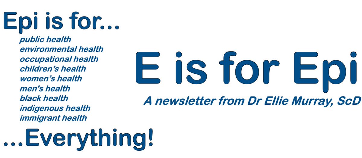 EpiEllie's tweet photo. There is a lot of bad public health information out there and it's only getting worse. So I'm starting a newsletter to help you distinguish the bad from the good.  

E is for Epi: coming soon! https://t.co/yHllud4Fn0