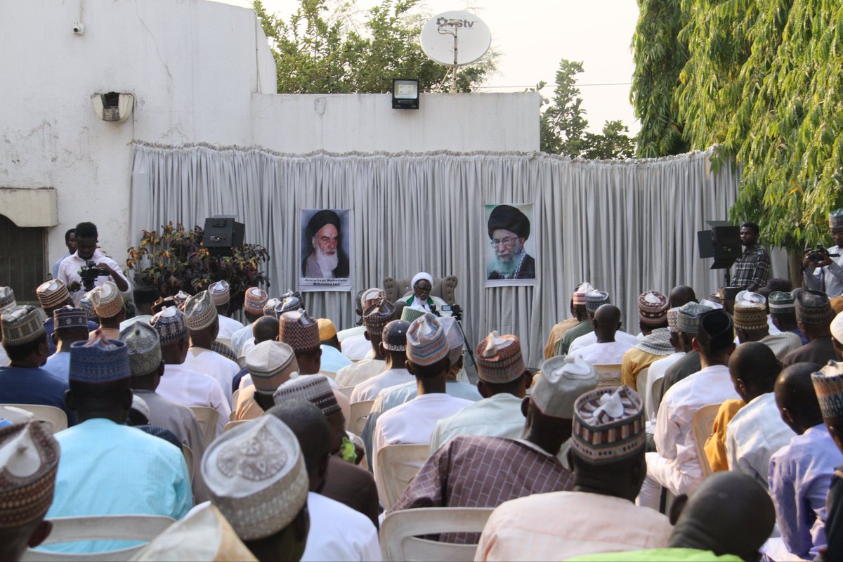 SZakzakyOffice's tweet photo. Leader Sheikh Ibraheem Zakzaky (H) met with the committee tasked with reforming the operations of the Hurras volunteers of the Islamic Movement at his residence in Abuja.

In his speech, the leader emphasized the importance of observing devotions during the months of Rajab and Sha'aban in preparation for the holy month of Ramadan. He also reflected on the Zaria Massacre, perpetrated by the Buhari regime, and noted how previous attempts by various administrations to dismantle the Islamic Movement had failed.

Furthermore, the leader elaborated on the duties of the Hurras volunteers, stating that their work is an integral part of the Islamic Movement and is solely dedicated to seeking the pleasure of Allah. He emphasized that this should be the ultimate goal for every member of the Hurras. Concluding his address, he advised them to remain steadfast and committed to their mission.

Various issues centred on the tasks and responsibilities of the volunteers were discussed, and new guidelines were issued to the members. The Leader reiterated the purpose of the Hurras and advised them to fulfil their responsibilities with utmost commitment, sacrifice, and sincerity.

6/Sha'aban/1446
5/February/2025