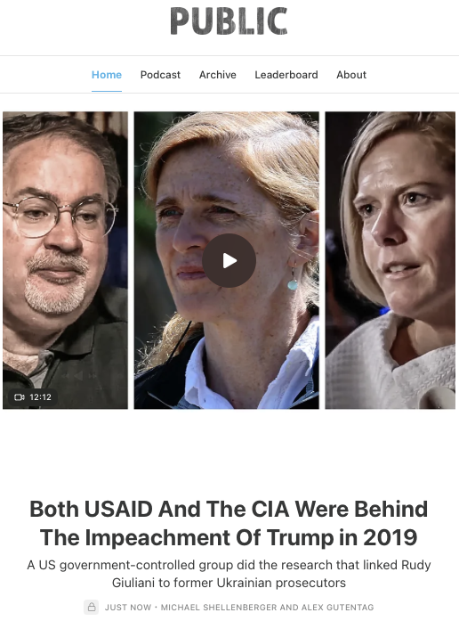 USAID's defenders say it's about charity and development in poor nations. It's not. It's a $40 billion driver of regime change abroad. And now the evidence suggests that it, along with the CIA, were behind the 2019 impeachment of Trump — an illegal regime change effort at home.