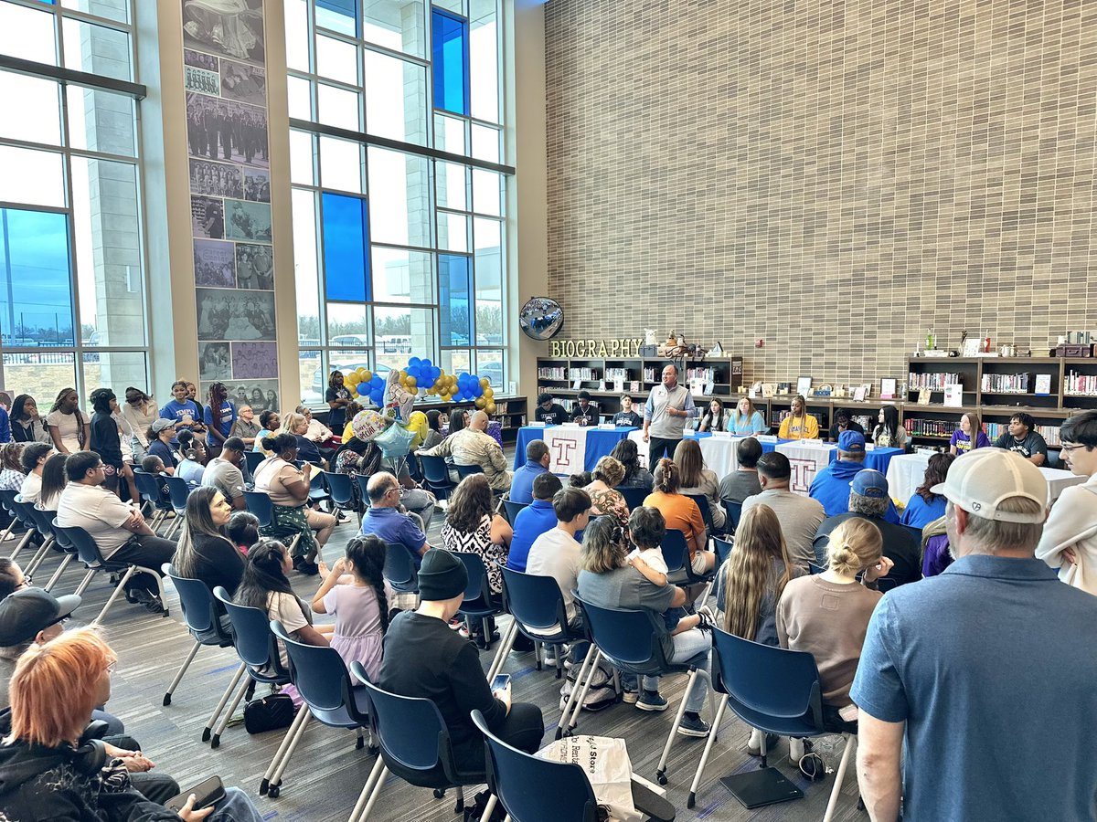 TempleISD's tweet photo. Congratulations to the Temple High School seniors who signed their letters of intent today to play at the collegiate level! We are incredibly proud of these students and look forward to seeing all of their success in college! #TempleISDproud

Basketball- Paris Morris, Emmanuel College

Soccer- Arik Diaz, Otero College

Softball- Jordyn Valdez, Temple College

Softball- Keagan Yepma, Concordia University

Softball- Brooke Knox, Angelina College

Softball- Lilliana Gandara, Oklahoma Wesleyan

Football- De’Avonte Carr, Howard Payne

Football- Demontrae Wheelock, Trinity Valley

Football- Terrance Black, Tyler Junior College

Football- Tr’Darion Taylor, Texas College

Tennis- Keegan Dutton, US Merchant Marine Acad.