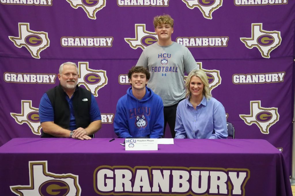 It’s official! <a href="/HCUFootball/">HCU Football</a> <a href="/GranburyFB/">Granbury Pirate Football</a>