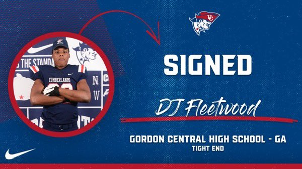GCTDClub's tweet photo. Congratulations DJ Fleetwood and Matthew Hammock!! They signed to play college football at University of the Cumberlands in Kentucky. We wish you both the best of luck and know you will excel with the Patriots!! https://t.co/UEGQDwMLuw