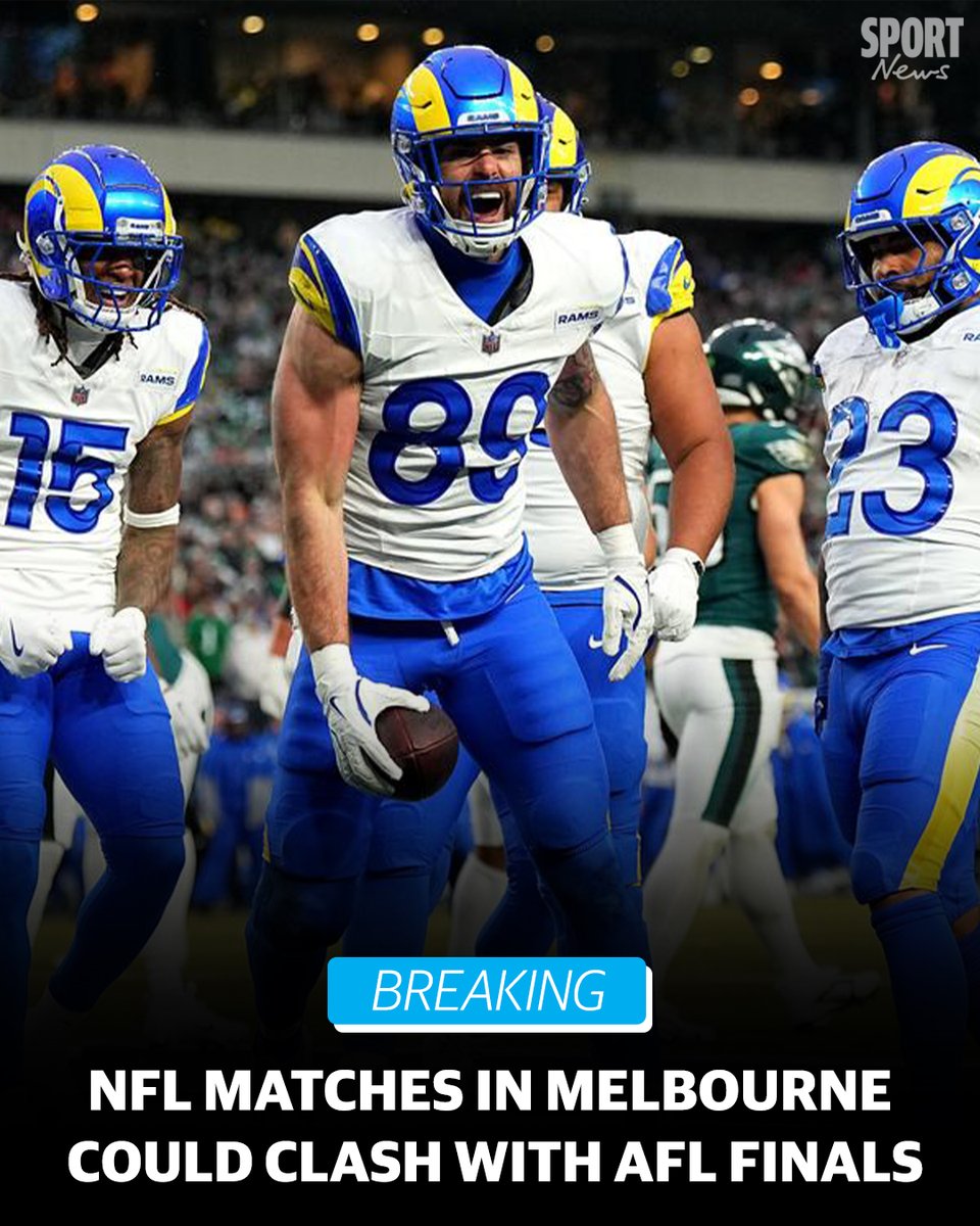 A series of NFL matches locked in for Melbourne in 2026 could clash with the AFL finals. 

DETAILS 👉 tinyurl.com/3tkxyvxt
