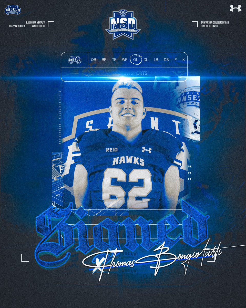 STAHawksFB's tweet image. 𝐖𝐄𝐋𝐂𝐎𝐌𝐄 𝐓𝐎 𝐓𝐇𝐄 𝐇𝐈𝐋𝐋𝐓𝐎𝐏 🤝🏡

✍️ Tommy Bongiolatti @TBongiolatti 
🏈 Offensive Line
📍Marshfield, Massachusetts

#BCM #NSD25