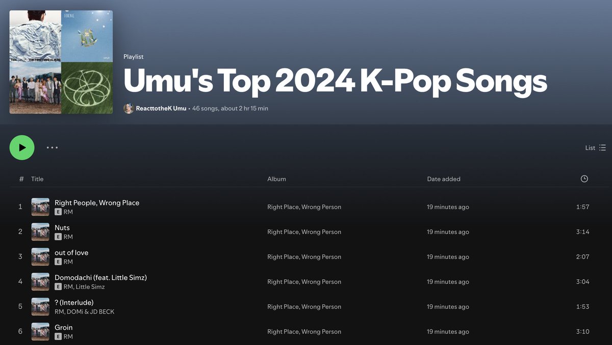 Finally added ALL my favorite K-Pop songs of 2024 to a playlist 🫶

open.spotify.com/playlist/42Ouu…