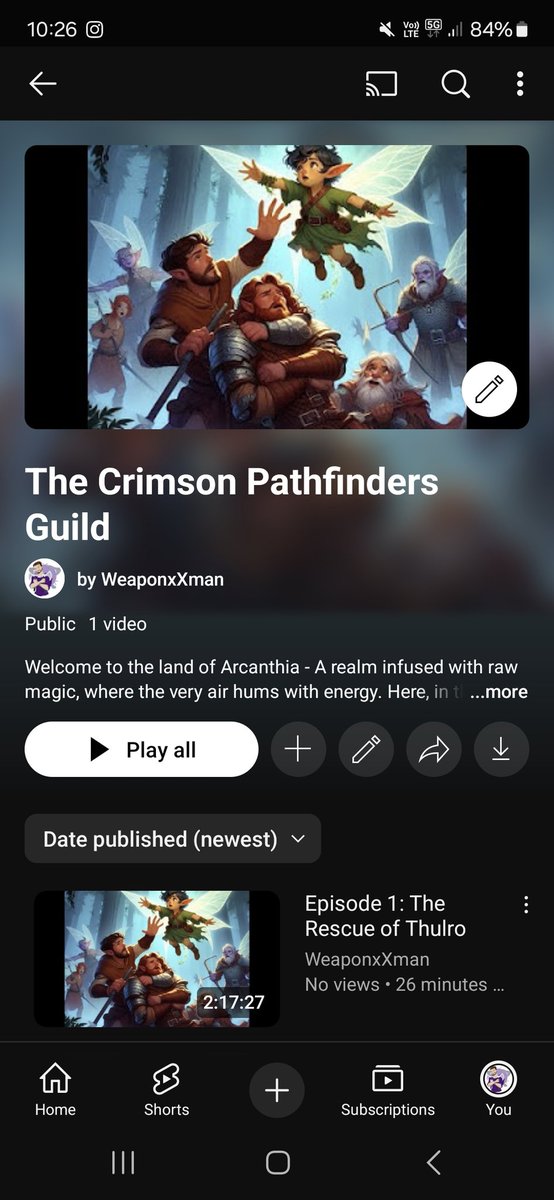 Episode 1 of The Crimson Pathfinders Guild is now Live on YouTube!  youtu.be/6UXjgIT6PGU?si… 😎😎 come and see the first adventure as the guild begins its quest to be the best! What will happen? Will the members survive and find their assignment? Tune in to find out! #dndlife #dnd