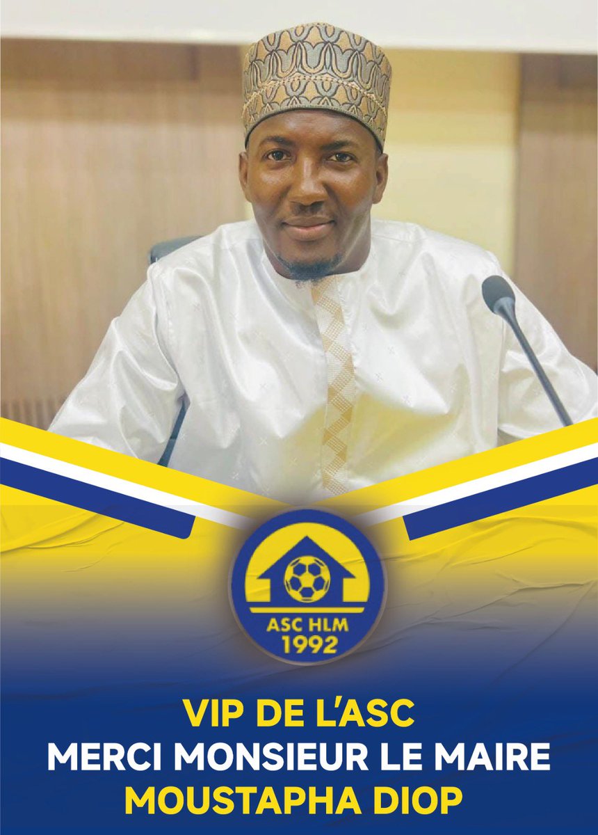aschlmdakar's tweet photo. Merci pour votre soutien constant à l'ASC HLM 🔵⚪️🟡⚽️
#HLMLAADEUK #aschlm #LSFP #football #tanor #kkmdautomobile#federationsen #ÑuDemDieuliko💙💛🤍💙💛
#Ligue1SN
🔵🟡⚪️👊🏾 ⚽️ https://t.co/eM9K8g0kq9