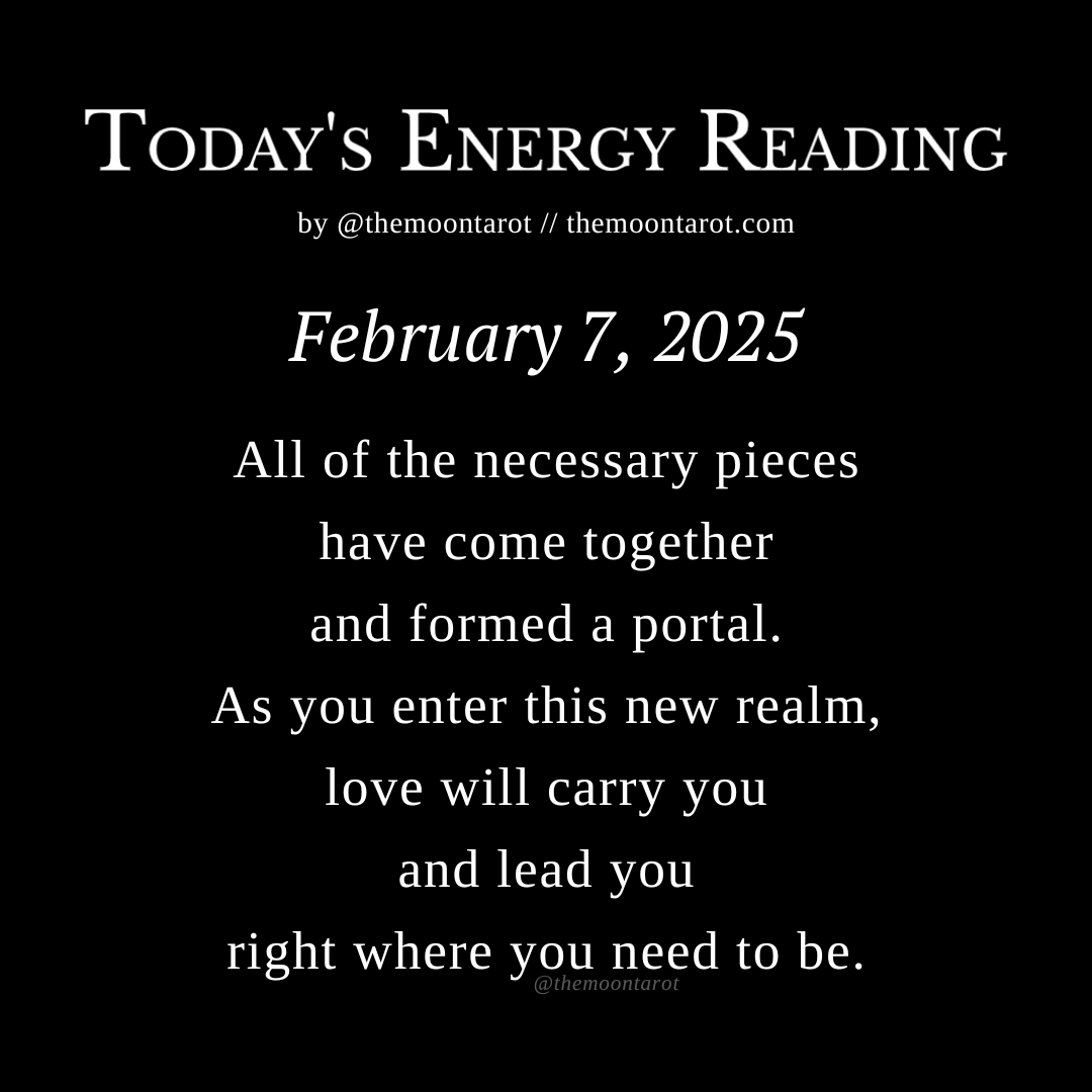 themoontarot_'s tweet photo. Today's Energy Reading: February 7, 2025 https://t.co/lHUnq7FuuI