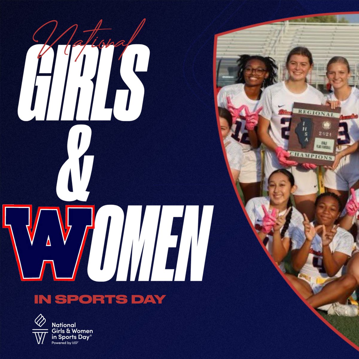 Happy National Girls and Women in Sports Day!  

Today and every day, we celebrate the hundreds of girls at West Aurora that participate in high school education-based athletics.  #ngwsd2025