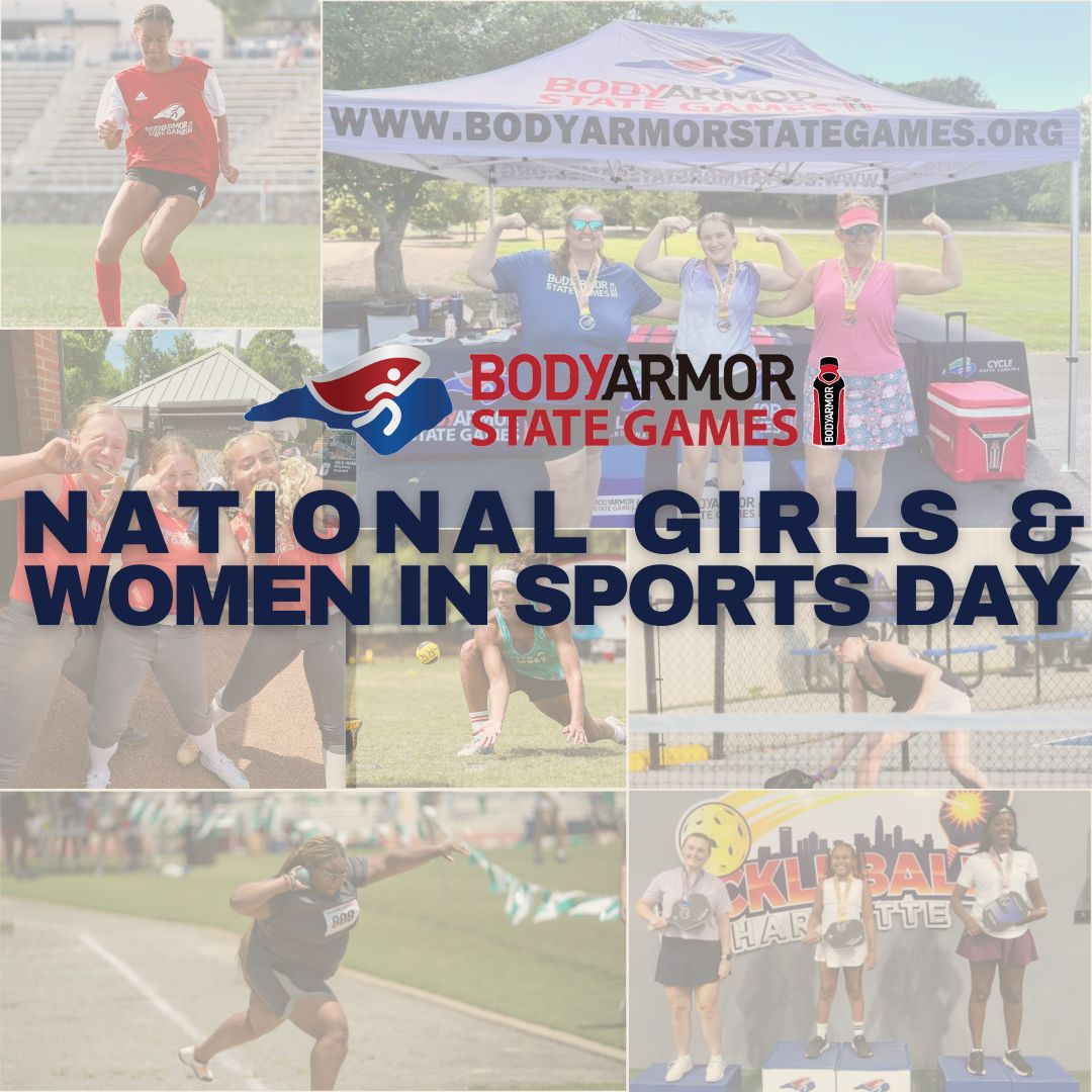 Today we are celebrating the talent and accomplishments of all of our female BODYARMOR State Games athletes! Happy National Girls and Women in Sports Day!
