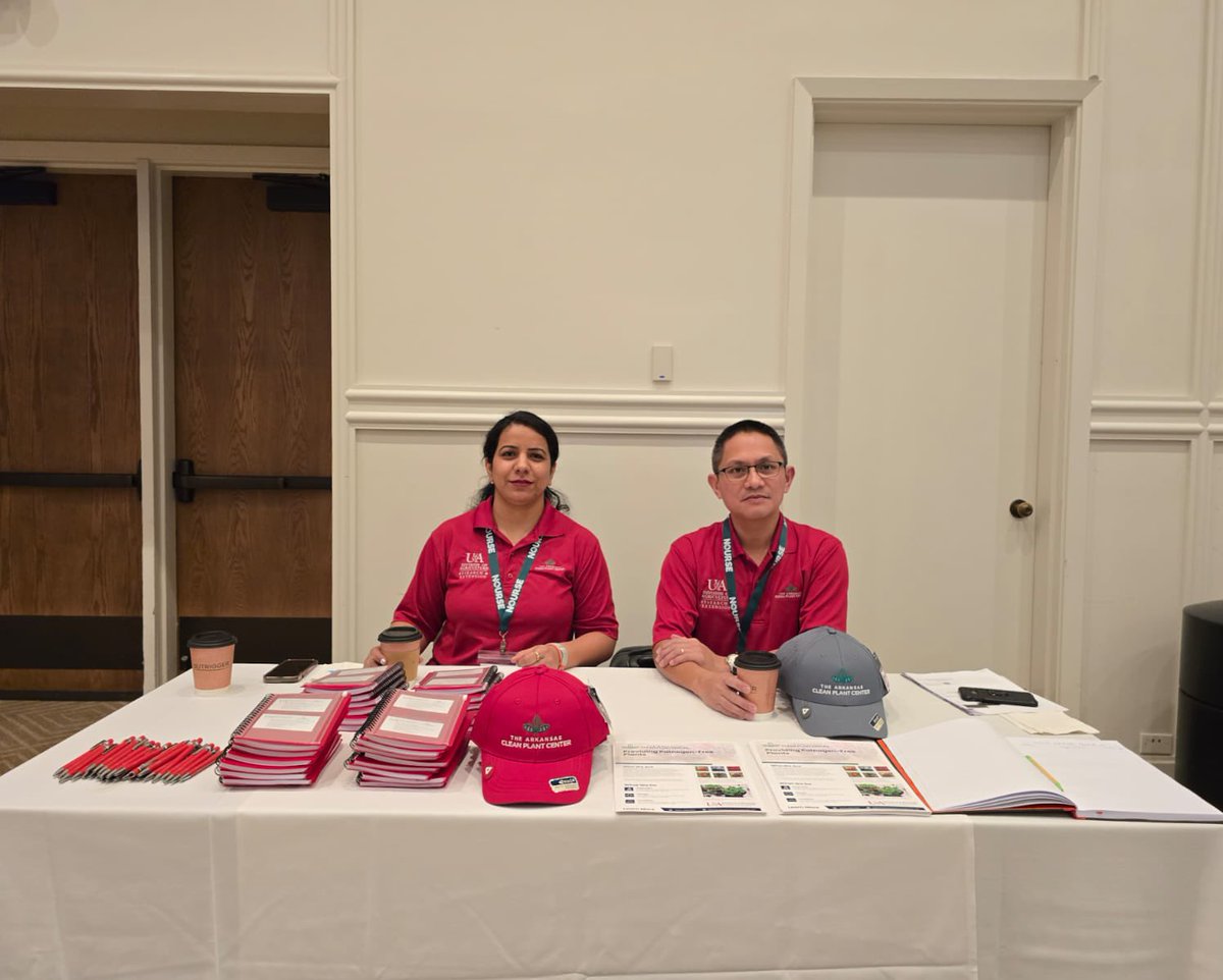 Clean_Plant_Arkansas (@clean_plant_ar) on Twitter photo We are growing in the community …
The first time - ACPC presented an exhibit table in the annual meeting of North American Raspberry & Blackberry Association. Here in, Drs. Dan Villamor and Shivani Singh represented ACPC in NARBA meeting, Kona Hawaii. <a href="/AginArk/">UA System Div of Ag</a> <a href="/Clean_Plant_AR/">Clean_Plant_Arkansas</a> We are growing in the community …
The first time - ACPC presented an exhibit table in the annual meeting of North American Raspberry & Blackberry Association. Here in, Drs. Dan Villamor and Shivani Singh represented ACPC in NARBA meeting, Kona Hawaii. <a href="/AginArk/">UA System Div of Ag</a> <a href="/Clean_Plant_AR/">Clean_Plant_Arkansas</a>