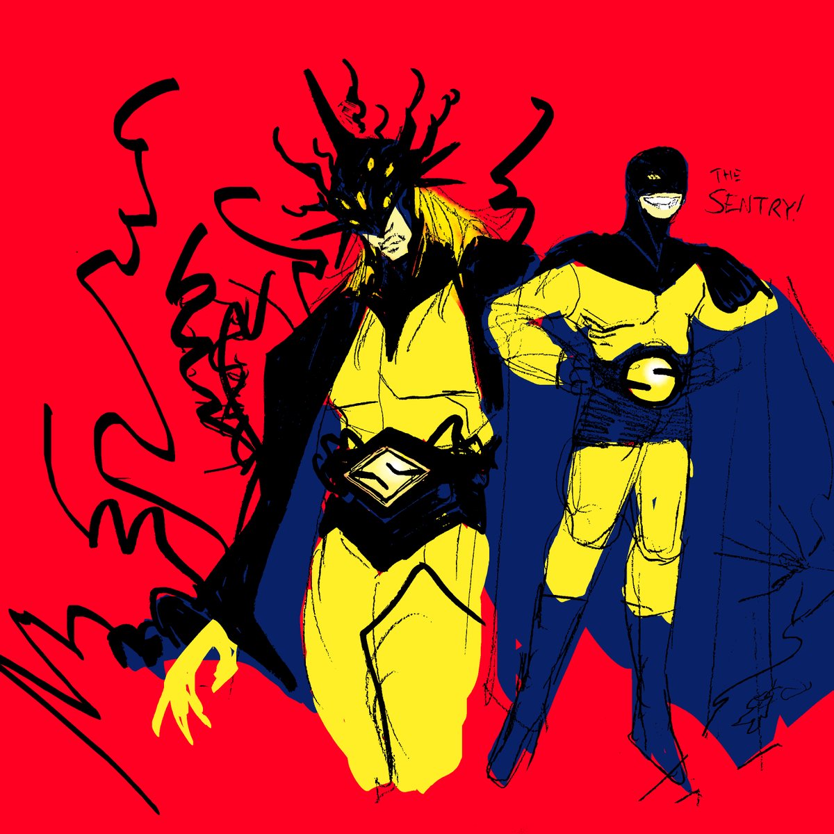 TheOtherRO's tweet photo. Robert Reynolds, The Sentry and human vessel of Void, ageless sibling of Knull https://t.co/bAyf3hH2I1