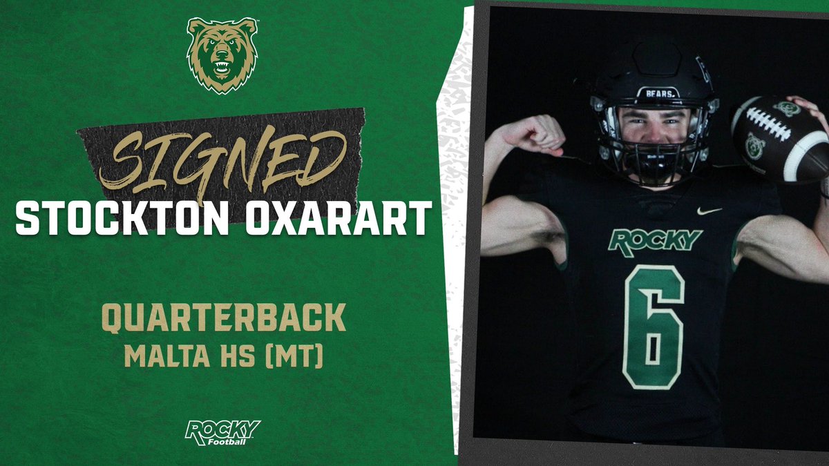 Rocky Football (@rocky_football) on Twitter photo Welcome to the Rocky Family!
Stockton Oxarart <a href="/StocktonOxarart/">Stockton Oxarart</a>
#BEARRAID #NSD25
hudl.com/athlete/o/1606… Welcome to the Rocky Family!
Stockton Oxarart <a href="/StocktonOxarart/">Stockton Oxarart</a>
#BEARRAID #NSD25
hudl.com/athlete/o/1606…