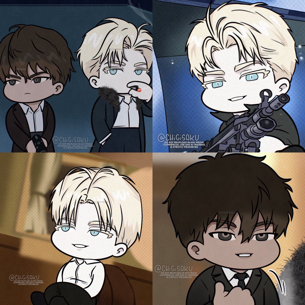 chigisaku's tweet photo. more chibi panels from s1 🙂‍↕️💕

#코드네임아나스타샤 #codenameanastasia https://t.co/CDemp6Jdc5