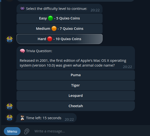 🚀 Be Rewarded for Being Early!
💰 $Quixo is dropping coins for early adopters!

How to 👇
✅ Engage with our bot 🤖
✅ Play quizzes 🚀
✅ Stack your rewards before the launch and climn leaderboard! 💎

📢 Play on: t.me/quixogames
🔥 The #Play2Earn revolution is here!