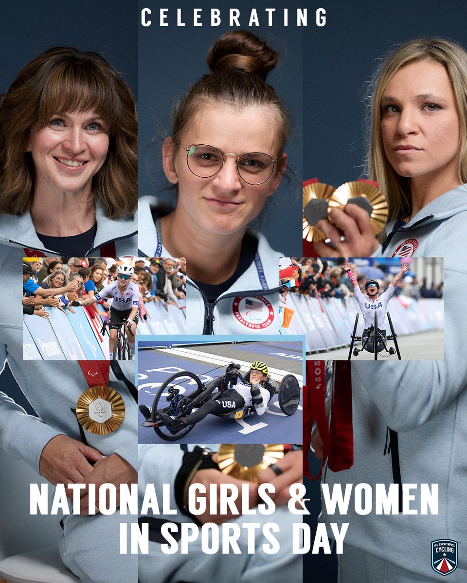 What better way to celebrate National Girls &amp; Women in Sports Day than highlighting the day the women of U.S. Paralympics Cycling won THREE🥇 at #Paris2024?

#TeamUSA // #NGWSD // #ParaCycling