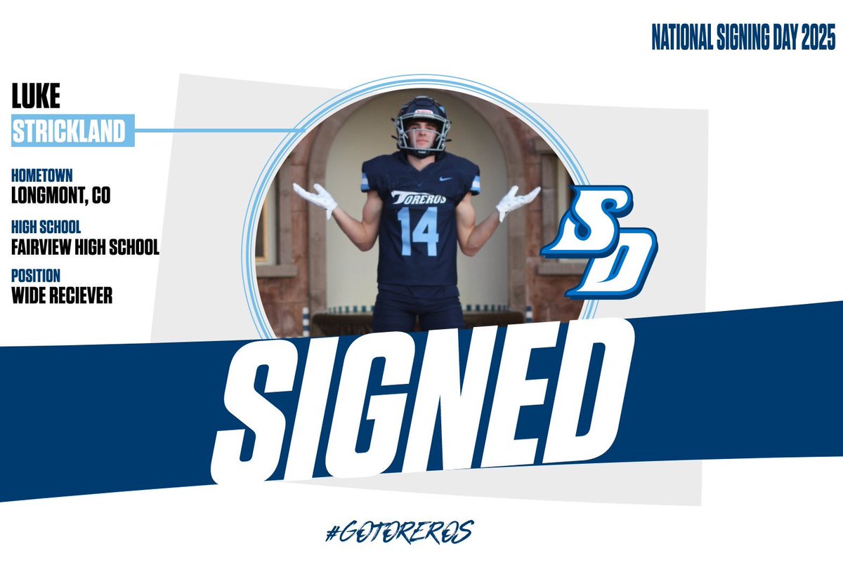 Officially a Torero ✍️ <a href="/USDFootball/">San Diego Football</a>