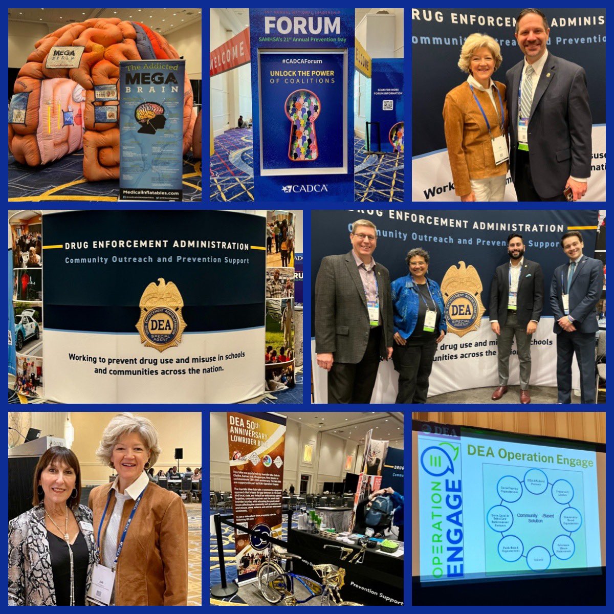 DEAEdFoundation's tweet photo. DEAEF attends @CADCA #CADCAForum w/ chance to hear from prevention professionals providing insight on success/lessons learned from their communities. DEAEF Executive Ofc Consult Lois met w/ prevention partners @DEAHQ Community Outreach Office along w/ DEAEF board member Sue Thau. https://t.co/QQM7byTpbG