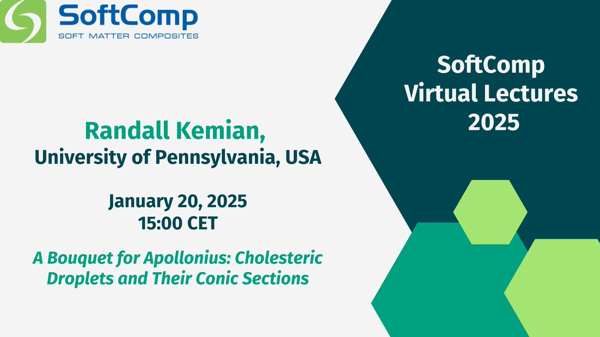 The first lecture from the <a href="/SoftCompNetwork/">SoftComp</a> Webinar Series in 2025!

🗓️ February 20, 2025
⏰ 15:00 CET
👉🏻  bit.ly/3CHgzNz

Feel free to join!
