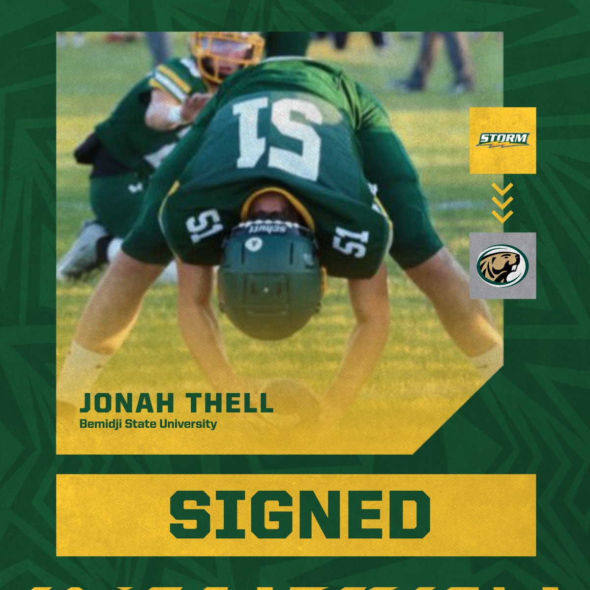 Happy National Signing Day! Congrats to Hudson and Jonah who have signed on to continue their football careers at Bemidji State University. 

Go Storm!

#GoodH2O #SchoolBusFootball