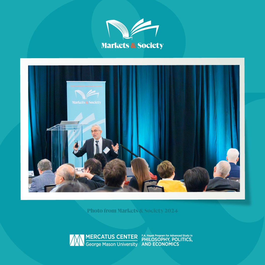 HayekProgram's tweet photo. Reflect on key moments from the 2024 Markets &amp; Society Conference. Don't miss the opportunity to contribute to the 2025 edition—submit your paper proposal today. 📄 https://t.co/BpX1Jrjiro https://t.co/sVH50H4zSI