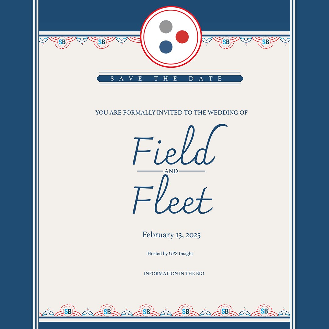 The wedding of the year is happening next week!
Join us on February 13 at 11 AM (MST) for Field &amp; Fleet: A Love Story, hosted by GPS Insight. This is a huge shift for fleet and field service managers.
#FieldAndFleet #GPSInsight #FleetTracking #FSM #ThePerfectMatch #Webinar