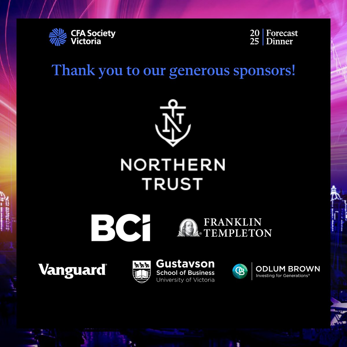 We’re excited for the sold-out 16th Annual Forecast Dinner tomorrow Thursday, February 6th!
A huge thank you to our incredible sponsors for their support—we couldn’t do it without you! Looking forward to a fantastic evening. #ForecastDinner