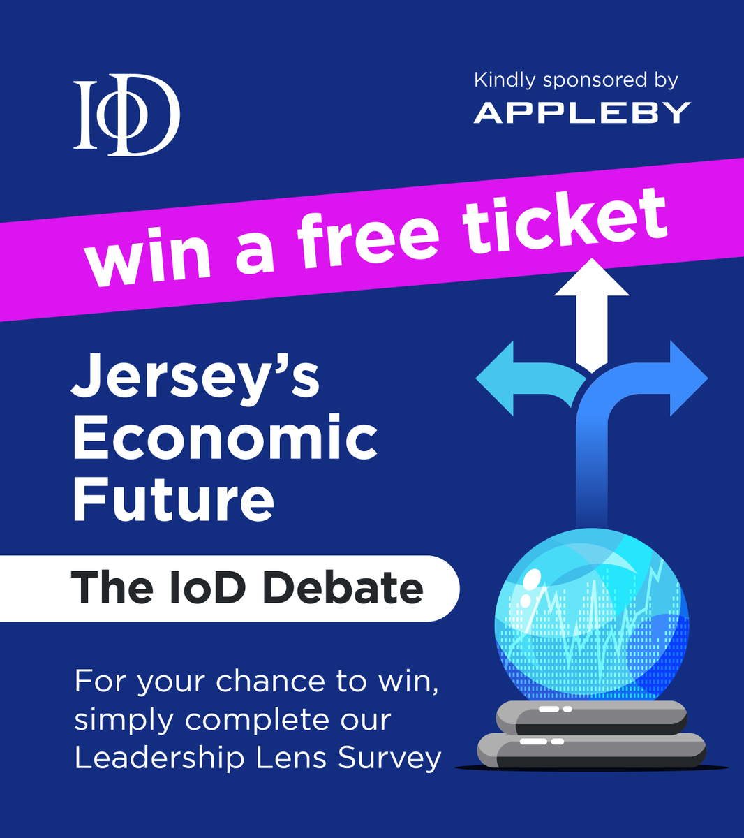 📢 WIN A FREE TICKET TO THE IoD DEBATE 📢

Calling All Business Leaders in Jersey. We want to hear from you! 

Complete the survey and be entered into the prize draw.

forms.office.com/e/6ujS2DVSrQ