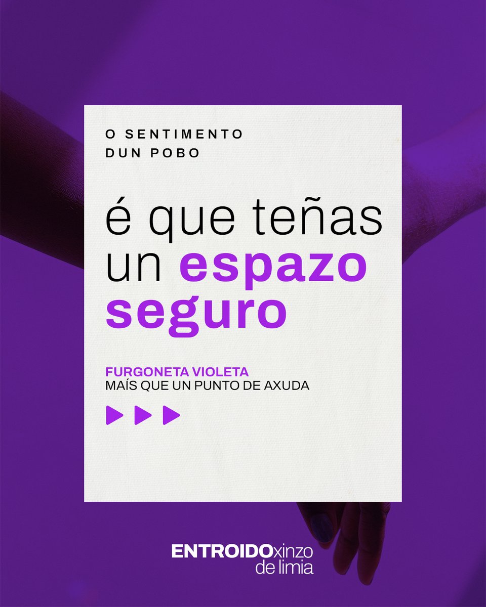 xinzoconcello's tweet photo. 𝐓𝐨𝐥𝐞𝐫𝐚𝐧𝐜𝐢𝐚 𝐜𝐞𝐫𝐨 𝐜𝐨𝐚 𝐯𝐢𝐨𝐥𝐞𝐧𝐜𝐢𝐚 𝐦𝐚𝐜𝐡𝐢𝐬𝐭𝐚 𝐧𝐨 𝐄𝐧𝐭𝐫𝐨𝐢𝐝𝐨 ✋🚫💜

Este ano e como novidade, a noite do Petardazo estará dispoñible a Furgoneta Violeta, un espazo seguro e de apoio que serve para moito máis do que pensas: https://t.co/7aCZzYseW5