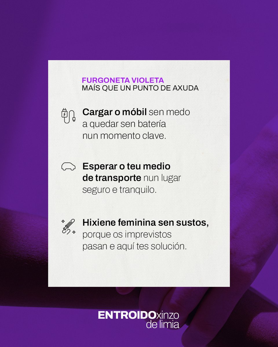 𝐓𝐨𝐥𝐞𝐫𝐚𝐧𝐜𝐢𝐚 𝐜𝐞𝐫𝐨 𝐜𝐨𝐚 𝐯𝐢𝐨𝐥𝐞𝐧𝐜𝐢𝐚 𝐦𝐚𝐜𝐡𝐢𝐬𝐭𝐚 𝐧𝐨 𝐄𝐧𝐭𝐫𝐨𝐢𝐝𝐨 ✋🚫💜

Este ano e como novidade, a noite do Petardazo estará dispoñible a Furgoneta Violeta, un espazo seguro e de apoio que serve para moito máis do que pensas: