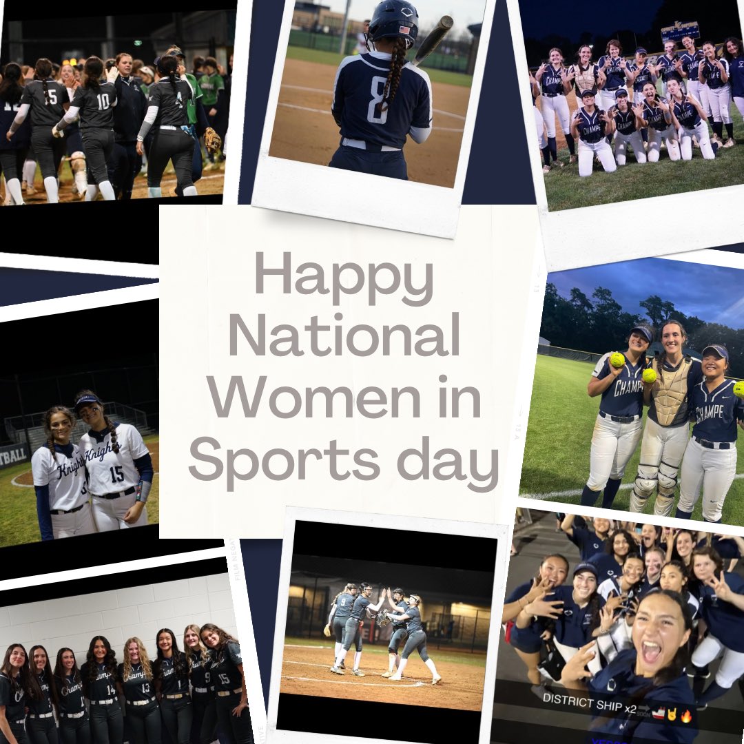 Happy National Women &amp; Girls in Sports day! We cannot wait to see what these TALENTED young ladies do this upcoming season⚔️💙