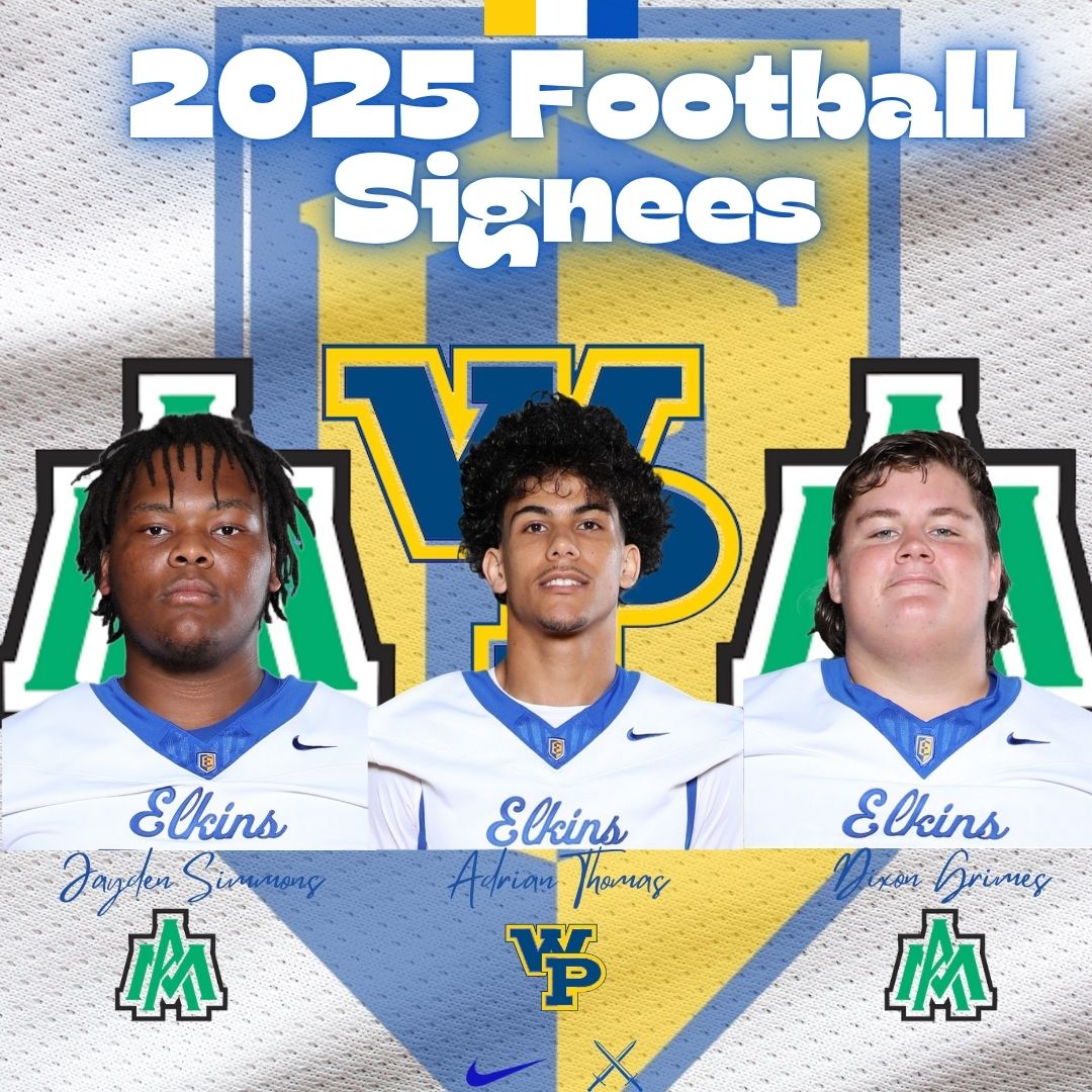 Fort Bend Elkins Football (@elkinsfootball) on Twitter photo One of the best days of the year! Congrats to all student-athletes signing to continue their athletic & academic careers!!
Special congratulations to these 3!! Extremely proud and happy for you!!
Go Be Great Fellas!
<a href="/Dixon_G2025/">Dixon Grimes</a>
<a href="/jaydenSimmon/">jayden simmons</a>
<a href="/AdrianT231/">Adrian Thomas</a>
#KnightLife
FAMILY One of the best days of the year! Congrats to all student-athletes signing to continue their athletic & academic careers!!
Special congratulations to these 3!! Extremely proud and happy for you!!
Go Be Great Fellas!
<a href="/Dixon_G2025/">Dixon Grimes</a>
<a href="/jaydenSimmon/">jayden simmons</a>
<a href="/AdrianT231/">Adrian Thomas</a>
#KnightLife
FAMILY