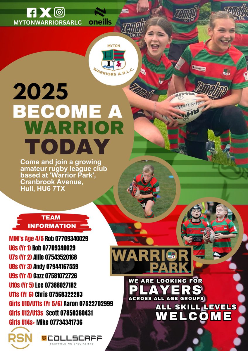 Myton Warriors ARLC tweet media