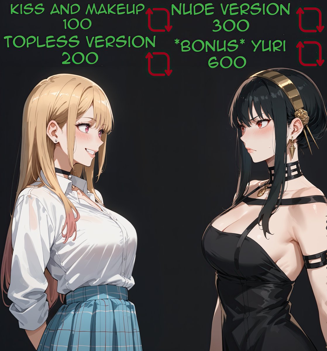 Marin is happy to be here! Yor less so. She's just pretending though, this isn't the first time they've met in Levi-verse. : D Help them work our their differences!