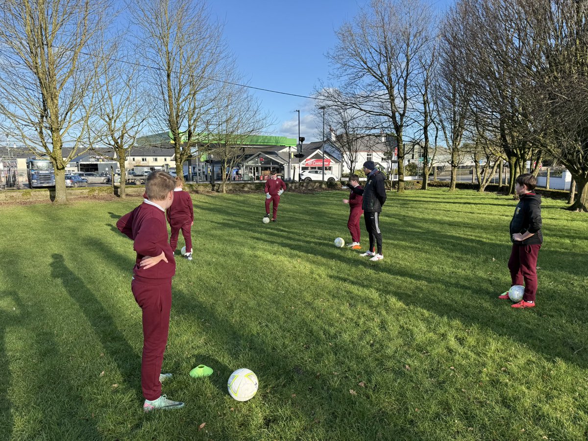 The children are enjoying FAI soccer training with coach Wally Myers as they prepare for their tournament early next month.